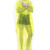 易美丽诺 LC0080 一次性分体连脚旅游简易雨衣套装  黄色松紧袖（单套装）