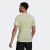 adidas速干舒适跑步运动上衣圆领短袖T恤男装阿迪达斯官方HB7441 酸橙绿/深银灰 A/S