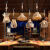 维诺亚麻绳吊灯怀旧复古工业风服装店网咖酒吧台餐厅创意个性店铺装饰灯 25麻绳钻石+LED灯泡
