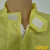 CESK夏季款短袖上衣立领拉链短款短袖夹克洁净无尘服防尘静电衣厂服 黄色 S