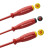 原装PB电工绝缘螺丝刀高硬度高压十字一字加长螺丝批起子工具 红色PB 58190.3-150十字起子