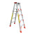 折叠梯子铝合金人字扶梯安全爬梯阁楼单梯合梯工程室内步梯凳 加固加强版全铝2.4米