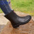 回力雨鞋女时尚雨靴户外防水不易滑水鞋耐磨水靴 023黑色（拍大一码） 39码 