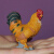 COLLECTA英国COLLECTA我你他 仿真农场动物模型玩具88004公鸡 长宽高约5x3x5.5厘米