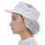 稳斯坦 W223 食品帽子透气网车间防尘工作帽带檐网兜帽可调节包头发帽白色头顶网