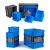 斯奈斯 EU箱物流箱周转箱收纳箱零件储物箱蓝色平盖600*400*230