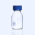 化科  透明棕色密封瓶，实验室取样瓶 螺纹口刻度密封瓶  蓝盖丝口玻璃试剂瓶