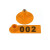 亿箬 YM-567 安全标识 耳标带字 羊用带字耳标牌 橘色带字羊耳标100套（01-100号）