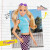 芭比(Barbie) 女孩礼物过家家玩具娃娃玩具小公主洋娃娃换装娃娃-芭比娃娃时尚达人之蓝色运动少女GRB50
