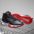 乔丹QIAODAN篮球鞋男球鞋战靴中帮皮面革面运动鞋男鞋 黑色/极光红 41