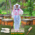 定制适用迷彩蜂衣连体防蜂服防蜂衣全套透气防蜜蜂衣服养蜂工具蜂衣 绿迷彩分体套装 XXL(176cm-185cm)