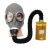 锐麻   59式防毒面罩喷漆化工粮食熏蒸消防全面具鬼脸防毒面具 面罩+0.5米管+8号罐 