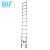 登月 竹节单升梯 伸缩升降折叠直梯 便携式铝合金一字梯4.4m DYZSL-44 2D00003