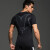 NIUKAILE 紧身上衣男士运动跑步健身服速干T恤高弹力训练透气吸汗打底衫 科幻短袖 XXXL（建议160-180斤）