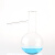 蒸馏烧瓶 100ml/250ml/500化学实验玻璃仪器教学器材 蒸馏装置反应容器 带嘴烧瓶 250ml-加厚