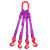 成套起重吊装工具柔性吊装带尼龙绳行车吊车组合索具吊绳吊具 三腿2吨2米柔性成套