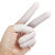 迈恻亦手指套防滑耐磨美容护手橡胶乳胶电子工业无尘一次性手指套 白色指套500克约780只