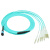 EB-LINK 15米MPO-LC母头多模8芯OM4工程电信级光纤跳线集束40G光模块MTP跳纤