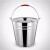 JN JIENBANGONG 不锈钢桶 大容量清洁提桶加厚不锈钢提水桶多用手提桶 20L不锈钢水桶（带盖）325*360*360mm