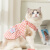 嬉皮狗（hipidog）宠物猫咪爱心格子吊带裙可牵引设计布偶猫衣服英短美短春夏季薄款 粉色格子裙（自带牵引扣） XXL （建议体重15-20斤）