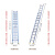铝合金伸缩梯子6米7米8米10米加厚升降梯子单面直梯子户外工程梯 加厚2米伸4米（最厚2.2MM)