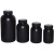 黑色大口塑料瓶避光瓶不透明化工瓶化学试剂瓶化工原料瓶密封罐商 50ml黑色塑料瓶