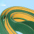黄绿片基带加导条花纹耐磨平面传动带糊盒皮带平皮带 双面蓝片基带加导条