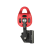 定制适用自锁滑轮提拉上升下降器户外攀岩提升降器空调重物吊装起重神器 黑红滑轮+钢锁+10.5mm绳20