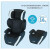 combi康贝儿童安全座椅汽车座椅简易安全座椅3-11岁 便携卡扣2种使用模式 丝网黑色
