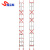 斯奈斯 铝合金升降梯单面伸缩直梯工程梯靠墙扶梯 3mm厚9米梯