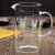 高硼硅耐热玻璃不腐蚀带刻度杯计量杯烧杯厨房烘焙明火加热微波定制 350ml(无盖)+杯刷