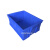 蓝色料盒塑料工具框箱胶盆方形实验室样品汽修车螺丝零件收纳盒子 加厚 外径60.5-42.5-12.5cm