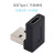 上数据90度Type C USB-C3.13.0弯头USB 充电母对转接头公UC-357 黑色左弯 0.01m