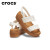 卡骆驰（crocs）布鲁克林系列编织厚底凉鞋户外坡跟鞋女鞋209977 粉笔色-0WV 36_37 W6(230mm)