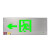 不锈钢疏散标志灯暗装安出口指示牌镶嵌入式消防应急灯楼道逃生 不锈钢[36x16.5cm]右向不带底