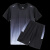 YY男女运动速干透气渐变色羽毛球服大赛服运动休闲两件套团购定制 YY黑灰色 3XL