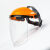 【新款】电焊面罩焊工眼镜防护专用头戴式氩弧焊烧焊护脸防烤面具 头戴式面屏-白色(可戴眼镜使用)