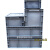 加厚EU箱过滤箱物流箱塑料箱长方形周转箱欧标汽配箱工具箱收纳箱 小号2层 灰色