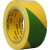 定制黄绿C警示胶带双色斜纹斑马线地标贴地面标识划线定位划分区域 黄绿30mm*33米