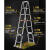 铝合金升降机可移动升降平台高空作业车梯小型移动式升降台 德标宽踏板多功能2.85+2.85=T
