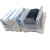 晶圆硅片盒2至12英寸晶舟盒LED盒透明花蓝运输盒 5寸晶舟盒(全新无尘包装)