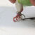 蒂乐森  不锈钢大型鸟类链 鹦鹉脚链 开口活动脚环 鸟类站架配链 鹦鹉用品 6号脚环+脚链50厘米 偏亮