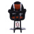 佐励ZUILILI电动摩托车儿童坐椅子前置婴儿宝宝小孩电瓶车踏板车安全座椅前座 桔黑色 85单减震+绑带器