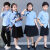 梅本唯六一儿童节演出服 民国风儿童幼儿园三字经朗诵表演小学生合唱五 天蓝色男款短袖短裤 100