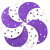 费斯托用陶瓷紫色砂纸6寸17孔干磨砂纸汽车打磨5寸6孔植绒紫砂纸 6寸17孔120%23 [100片]