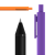KACO 书源彩色中性笔彩虹笔学生用按动式书写刷题用签字笔黑芯彩芯磨砂喷漆可爱创意简约风办公文具 10支彩杆黑芯