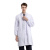 劳保佳 医院药店实验室药品食品厂用白大褂 可定制logo 男款长袖（松紧袖口） 白色  XXL（175-180）