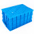 海斯迪克 HK-843 加厚周转箱 大号收纳物流塑料零件盒元件盒物料箱 M6蓝650*430*260