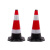 客有宿信 KY-DA2 橡胶路锥红白反光安全警示牌路障泊车车警示柱700×430×430mm