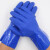 东亚801 耐油工业橡胶手套 磨砂防滑防水酸碱棉毛内衬浸塑手套 10副